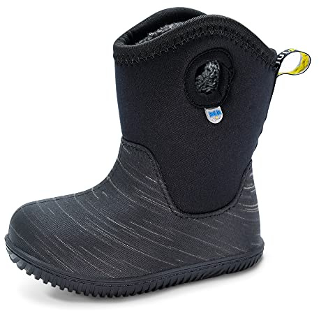JAN & JUL Kids Snow Boots (Black Birch, UK Size 6 Toddler)