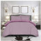 FAIRWAYUK Lilac and Mauve Bedding Set, 2 Piece Ultra Soft Reversible Quilt Covers, Single Duvet Cover Sets, Microfiber Premium Quality, Plain Dye Bed Linen, 137x200cm