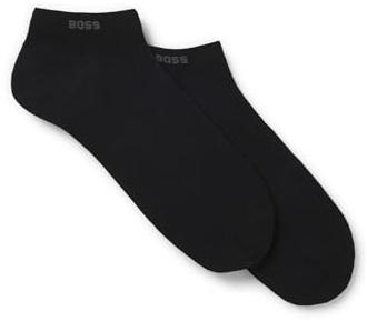 BOSS Herren 2p Uni Cc Sneakersocken, -001 black, 43-46 EU