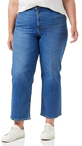 Lee dam Jeans Brett Ben Långt Använt Aluminium