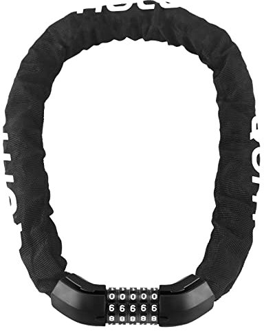 8mm di spessore Serratura di combinazione della bicicletta, catena di bloccaggio in acciaio, serratura della bicicletta di alta sicurezza, serratura della catena per Ebike E-scooter moto moto