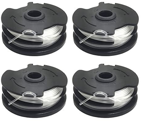 Grass Strimmer Spool Replacement for Parkside PRTA 20-Li A1 B2 C3 PRT 550 A1 A3 PRT 300 A1, 1.65mm 8.3m Autofeed Trimmer Spool Line (4)