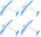 ibasenice Foam Gliders Plane for Kids, 4PCS Rubber Band Powered Airplane Toys Balsa Wood Glider Planes for Kids Outdoor Indoor Flying Fun DIY Handmade Model Aircraft Random Colors