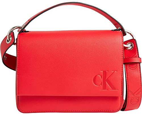 Calvin Klein Sculpted Boxy Top Handle20 Mono, Rot, Einheitsgröße, Candy Apple, One Size