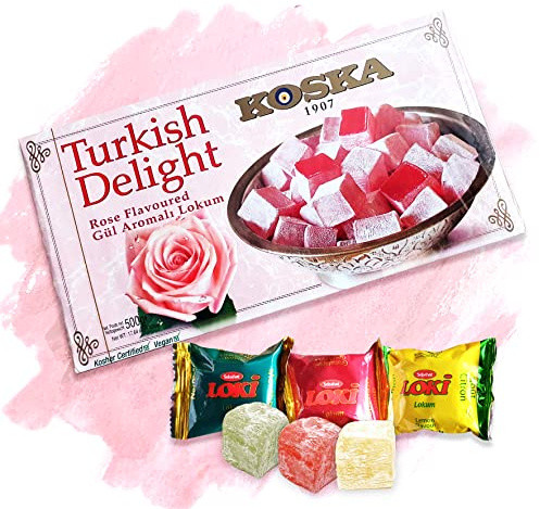 KOSKA Türkischer Honig - Lokum - Turkish Delight/Rose - Gül + 3 Loki GRATIS dazu