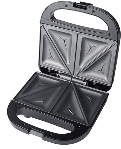 PROGRESS EK5851P Sandwich Toaster, Plastic, Black