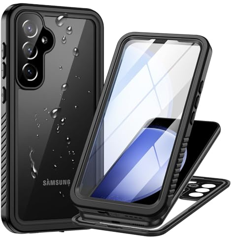 Focusor für Samsung Galaxy S23 FE 5G Hülle IP68 Wasserdicht 360 Outdoor | Schwarz,Wasserfest Schutzhülle,Waterproof,Handyhülle mit Displayschutz,Stoßfest Panzerhülle,Full Cover,Staubdicht,Baustelle