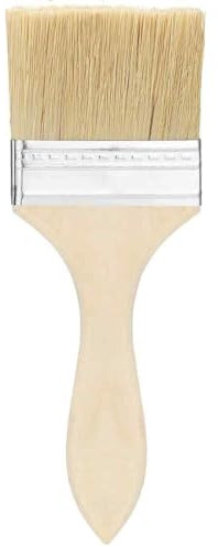 Pennello pittura, pennello da pittore 100 mm, pennello piatto con manico in legno,pennello pittura muro, pennello per vernice, per armadietto con telaio, pittura in legno decking e Legname