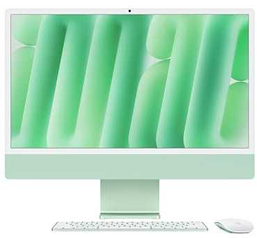 Steady Comps Ltd 2024 Mac Desktop 24-inch/10-Core M4 Processor/32GB RAM+512GB SSD/Hub with 4TB SSD Storage/Windows 11+Office+Keyboard+Mouse+Dust Cover