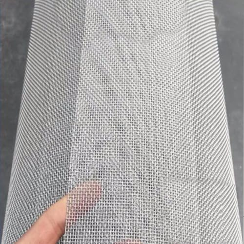 HEFJIAYCIQ Geflochtener Draht Aus Edelstahl 304, 22 Mesh – Lochdurchmesser 1 Mm, Nie Rostende Filtersiebe Aus Luftziegeln, Garten, Dach, Dachrinnenschutz,Silber,90x100cm(35x39inch)