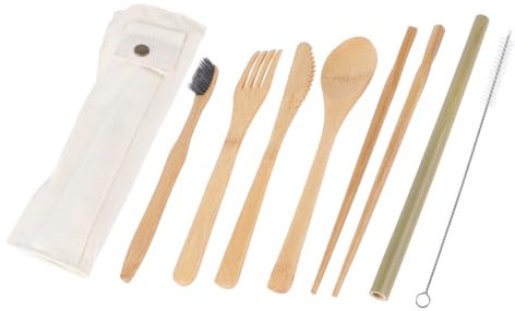 TOPBATHY Wendbares Besteckset 8-teilig Tasche Kompakt Und Bequem Für Outdoor-aktivitäten