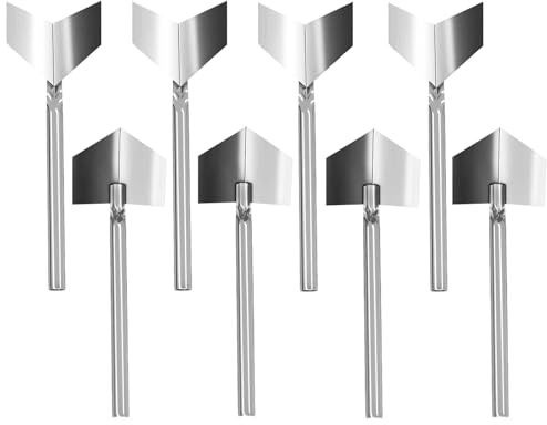 8 PCS Inside and Outside Corner Trowels Stainless Steel 90 Degree Angle Spatula Plastering Tool Knife Corner Trowels Corner Shaping Tool