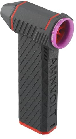 Motor soplador eléctrico portátil con batería integrada de 7.4 V 2600 mAh, motor sin escobillas de 11-12 W RPM, carga rápida tipo C, para colector de polvo de mini ventilador turbo, negro