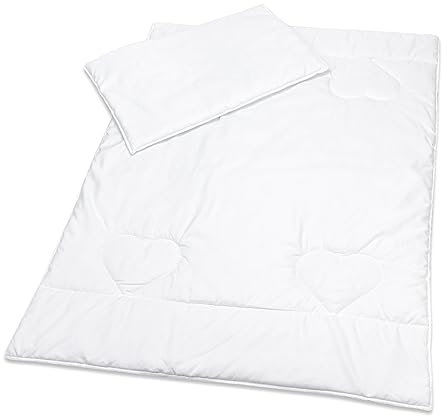 Piumino trapuntato aby Comfort con imbottitura per cuscino piatto 150x120 cm per tutte le stagioni per letto per bambini
