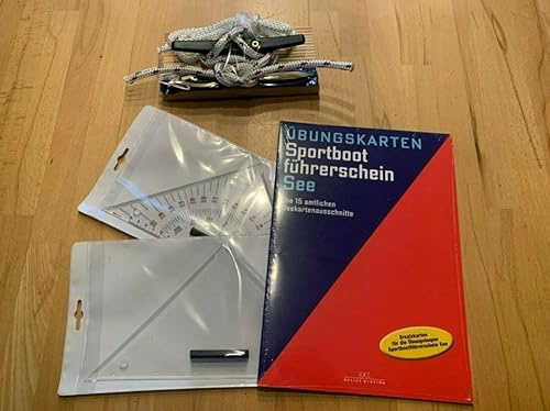 Lokai Wassersportler UG Lehr und Übungs-Set, Sportbootführerschein See, Kombi, Navigationsbesteck,