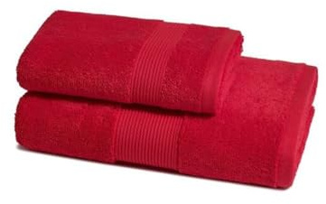 Zucchi Nuovo Solo Tuo Set 1+1 Asciugamano Viso più Asciugamano ospite in Spugna Puro Cotone Pettinato da 560gr/metro Quadro, CARMINO 1178
