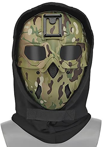 ACEXIER Taktische Vollgesichtsmaske Bandana Hals Sturmhaube Gesicht Wargame Cap Army Airsoft Paintball Jagd Schutzmaske