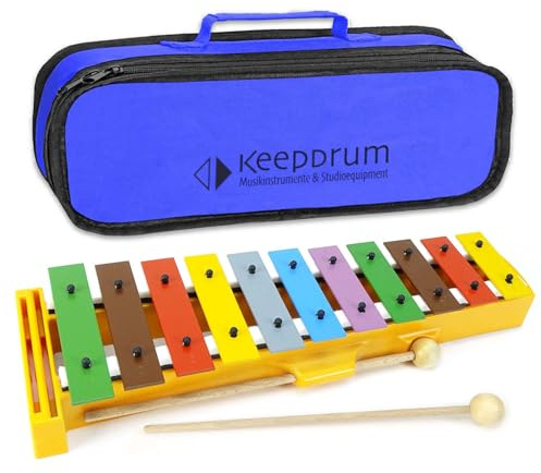 Sonor GS Xylophon Glockenspiel für Bunt + keepdrum Bag in Blau