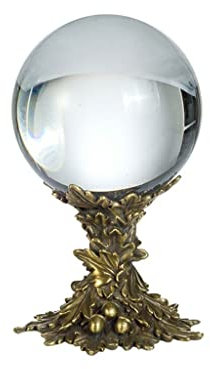 Kristallkugel Dekokugel Bücherregal Kupfer Kristallkugel Transparente Ornamente Büro Wohnzimmer Transfer Ball Ball High-End Glückliche dekorative Ornamente Blickende Weissagung oder Feng Shui
