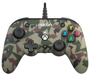 Nacon Pro Compact Controller Xbox Serie X Wired -licenza ufficiale Microsoft, programmabile, ergonomico, 3D sound