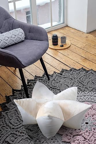 Schwar Textilien Kronenkissen/Haustierkissen/versch. Farben & Größen (Beige, 60x30cm)