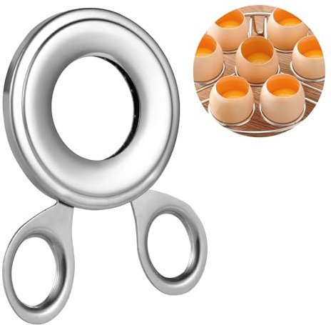 Boiled Egg Top Cutter Premium Stainless Steel Egg Cutter for Hard Boiled Eggs, Unique Egg Opener Mold Perfect for Culinary Creations Egg Opener top Egg Cutter Egg Slicer Stainless Steel