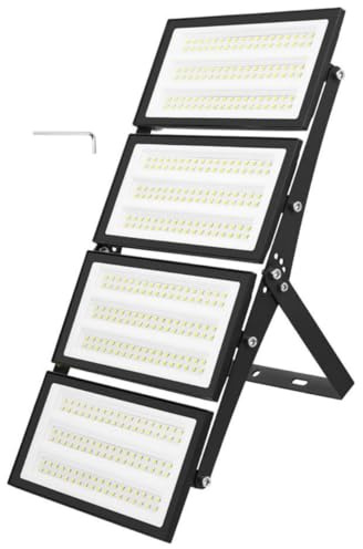 papasbox 400W LED Strahler Flutlichter Außen | Scheinwerfer Außenstrahler 6500K Kaltweiß IP66 Wasserdicht | LED Fluter für Garten Garage Sportplatz