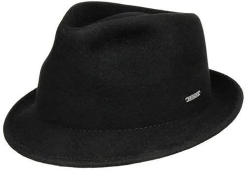 Stetson Leola Trilby Chapeau Feutre Laine malleable Unicolore Homme Toutes Saisons