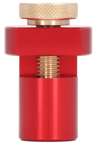 19mm Bench Dog with Thumb Screw,Dogs Aluminum Alloy Non Slip Pads Bench Clamp MFT Stops for Woodworking, Workbench Accessories Pads, Woodworking Tables DIY Projects (Red)
