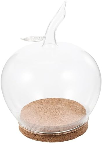 Cabilock Cloche en Verre pour Fleurs Préservées - Décoration en Forme de Cloche, Petite Décoration Espacée, Idéale pour Présentation et Intérieure