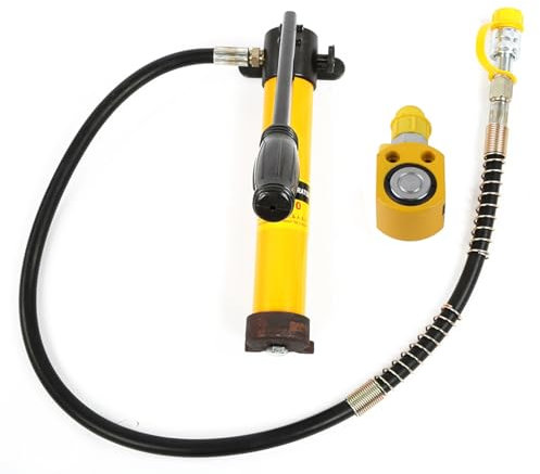 Mavaol Kit martinetto idraulico da 5 tonnellate, capacità di sollevamento per carichi pesanti, pompa manuale portatile, manico lungo a risparmio energetico, per riparazioni auto,