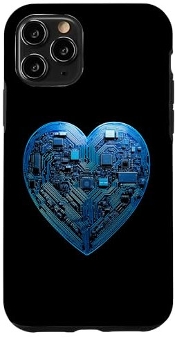 Coque pour iPhone 11 Pro Carte mère Valentine Circuit informatique graphique