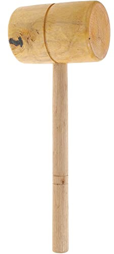 HOMSFOU Marteau maillet en bois pour le travail du bois, poignée ergonomique, design léger pour une utilisation confortable, outil de menuiserie haute dureté et stabilité pour un impact précis