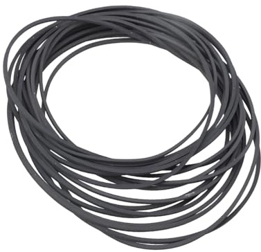 ZEPFJHE 20 Stück Band-Antriebsriemen-Sortiment Recorder Gummiriemen 1,2 mm Breite für Recorder Wartung 105-135 mm Falz Gummi Getrieberiemen