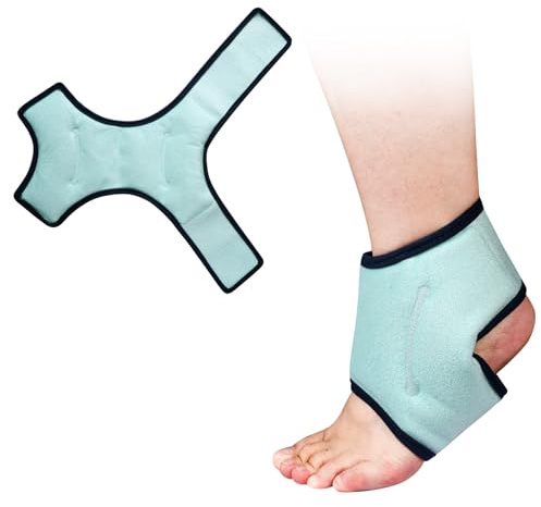 LJBTLQ Knöchel-Eisbeutel Ankle Kühlpads Wiederverwendbare Heiß-Kältetherapie-Gel Kühlpacks Wickel zur Fußgelenk Schmerzlinderung Fußverletzungen Knöchelschwellungen(1 Pack)
