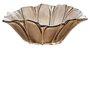 UALXPAO Saladier en cristal Assiette de fruits en cristal et verre, décoration table, assiette secs, bureau(SizeA-S)