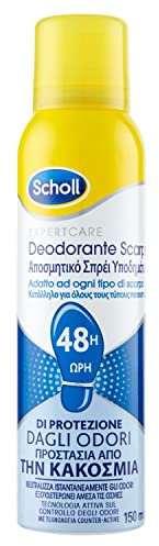 Scholl Deodorante Spray per Scarpe, 24h Azione Antiodori - Pacco da 2 Deodoranti