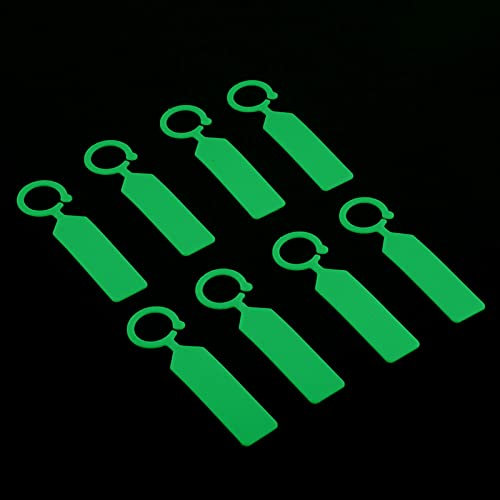 100 Unidades Etiquetas de Plástico para Plantas Árbol Marcaje Jardín Invernadero Impermeable Etiquetas Colgantes para Plántulas Verde