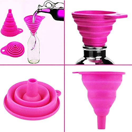 Imbuto silicone pieghevole per olio viaggio resistente alte temperature visto in televisione colore random idea regalo originale accessori cucina pratici
