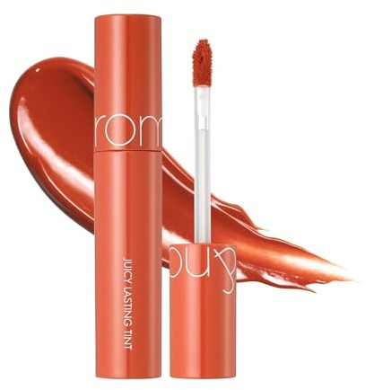 rom&nd Tinte jugoso duradero #08 marrón manzana, tinte labial brillante K-Beauty para hidratación, larga duración y acabado natural Bare Juicy