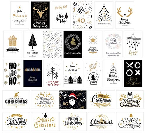 Edition Seidel Set 30 Weihnachtspostkarten Weihnachten Karten Postkarten Weihnachtskarten