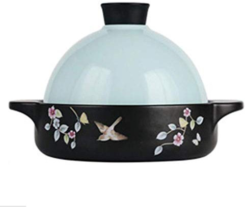 MYYINGBIN Marmite Marocaine à Tajine en CéRamique Mijoteuse AdaptéE Au Four Four à Micro-Ondes CuisinièRe à Gaz CuisinièRe éLectrique en CéRamique, 1.5 Litre, Green