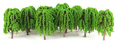 YGLONG Kunstrasenteppich Display Modell Baum Küche Home Decoration 25 Stück Grün 3D Landschaftslayout Rasenteppich