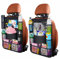 URAQT Auto Rückenlehnenschutz,2 Stück 600D Oxford Rücksitz Organizer Wasserdicht Rücksitzschoner Premium Autositz Organizer 8 Taschen Auto Organizer Kinder mit Berührbarem Tablet Fach für Autositz