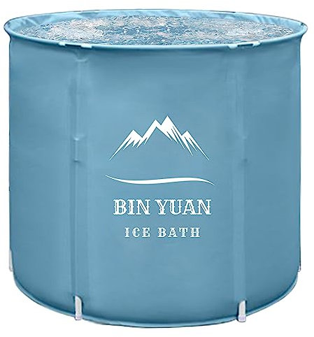 Vasca Da Bagno Ghiaccio Pieghevole Portatile per Adulti, 70x68cm Ice Bath Tub Freestanding, per Soaking Spa, Sale