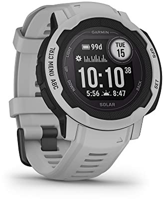 Garmin Instinct 2 Solar Rugged GPS Smartwatch, Mist Grey (Renewed)