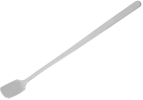 Stainless Steel Mixing Spoon, Multifunction Cocktail Spoon Long Handle Bar Mixing Spoon for Coffee Tea Wax Candle, Long Stainless Steel Mixing Spoon for Candle Wax (Square Head