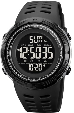 Militär Uhr Herren Tactical Watch Military Watch 5 ATM Wasserdicht Digitaluhr Herrenuhren Armbanduhr Herren Digital Uhr Groß Uhren Männer Jungen Outdoor Stoppuhr Sport Chronograph Herren Sportuhr