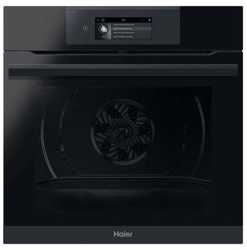 Haier I-TOUCH Serie 6 HWO60SM6T9BHD / Einbau-Backofen/Heißluft/Grill / 60 cm/Touch Bedienung mit TFT/Pyrolyse Selbstreinigung/Wi-Fi Funktion/Bratenthermometer / 4-fach Türverglasung