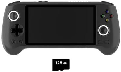 JOENI RG556 Handheld Game Console, 5.48-inch AMOLED Screen Android Retro Video Gaming Player for Adults Kids Boys, 4+128G+128GB TF Card 4000+Games